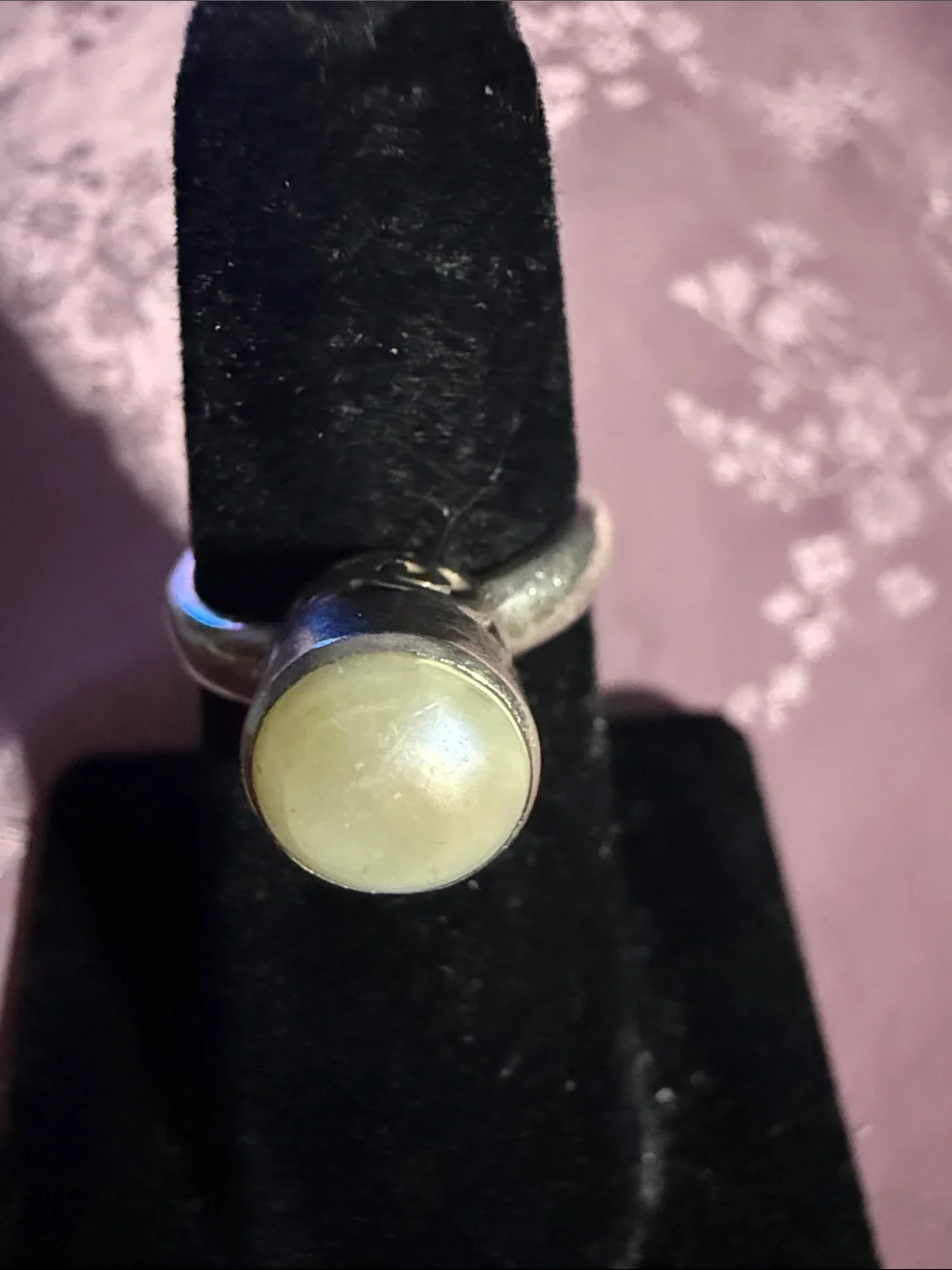 Sterling Silver Ring with pearl